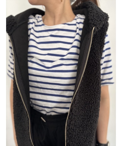 Day and Grade（デイアンドグレイド） ベスト ジレ ボアフードベスト