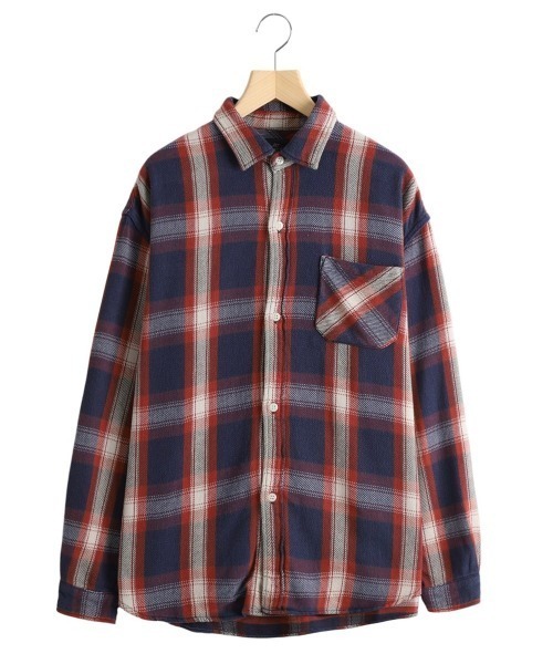 レミレリーフ　チェックシャツ REMI RELIEF シャツ RELIEF/レミレリーフ レーヨンチェックSHIRT
