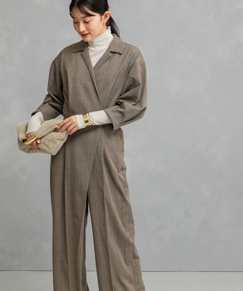 マノン MANON スリータック ワイド サロペット THREE TUCK WIDE