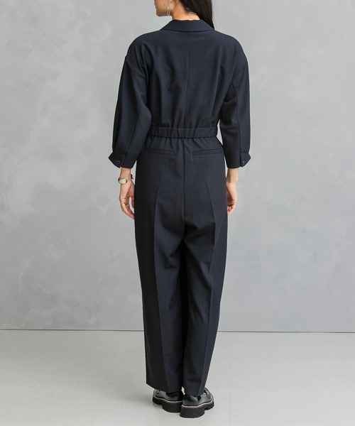 染】ネストローブ nest Robe *リネンタックサロペット*F麻ブラック黒