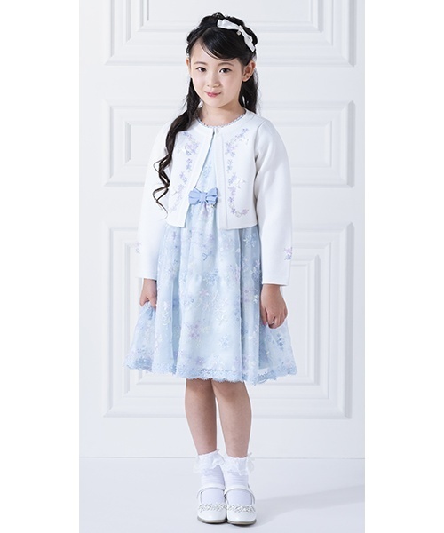 130 mezzopiano メゾピアノ ジャケット ボレロ 白 ホワイト 花 130 mezzopiano メゾピアノ ジャケット ボレロ 白 ホワイト 花