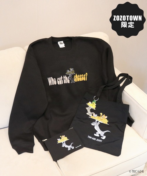 トレーナー スウェット 「公式」TOM and JERRY　CHEESE DAY スウェット レディース メンズ トレーナー スウェット 「公式」TOM and JERRY CHEESE DAY
