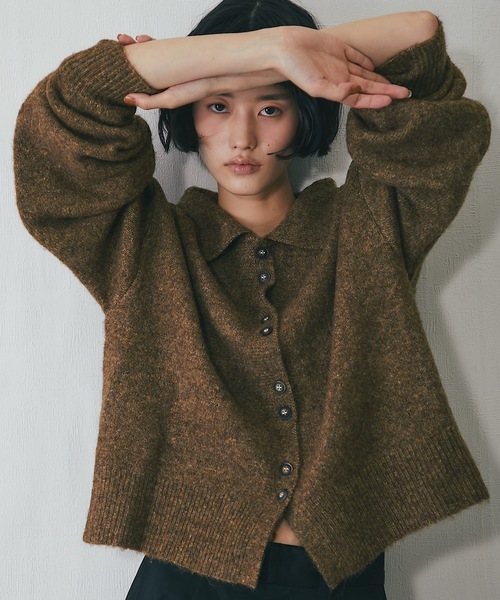 コート アウター コクーンニットジャケット レディース : ZOZOTOWN