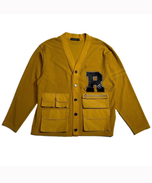 roar guns（ロアーガンズ） カーディガン COLLAGE LOGO RETARD