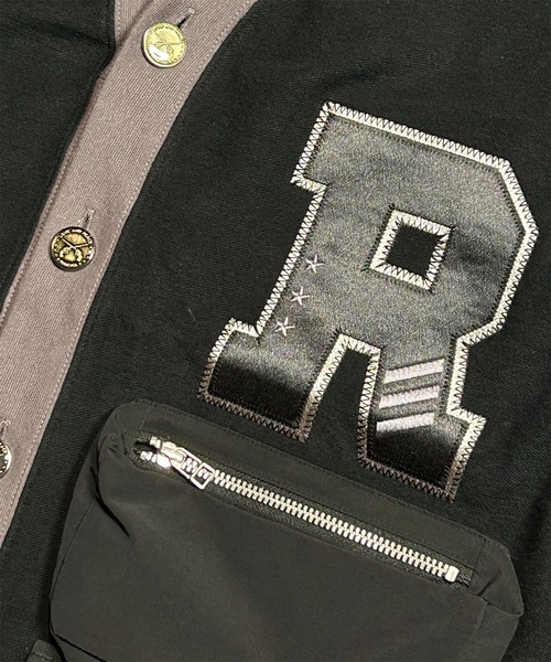 roar guns（ロアーガンズ） カーディガン COLLAGE LOGO RETARD