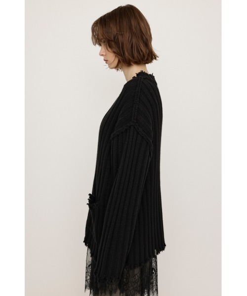 ニット セーター DAMAGED LG TOPS ダメージド ローゲージ トップス レディース SLY ニット セーター DAMAGED LG TOPS ダメージド ローゲージ