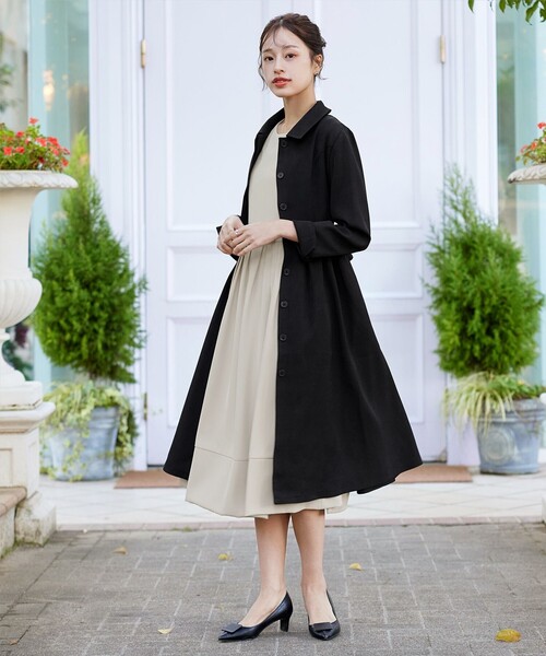 Tiaclasse ステンカラーコート コート ステンカラードレスコート