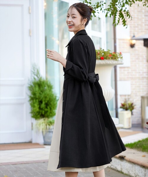 Tiaclasse ステンカラーコート コート ステンカラードレスコート