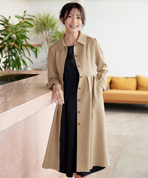 Tiaclasse ステンカラーコート コート 「大きいサイズ」ステンカラー