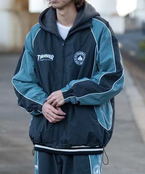 THRASHER（スラッシャー） ナイロンジャケット 「at」「THRASHER