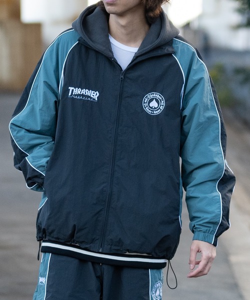 THRASHER（スラッシャー） ナイロンジャケット 「at」「THRASHER