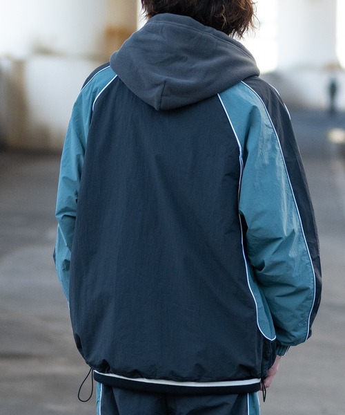 AA THRASHER ネイビー ナイロンジャケット THRASHER（スラッシャー） ナイロンジャケット 「at」「THRASHER