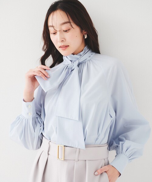 UNTITLED（アンタイトル） ブラウス シャツ 「通勤」ボウタイ付