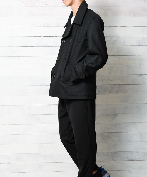 「Mag.」 「HALHAM」ピーコート X-LARGE ブラック メンズ_画像6