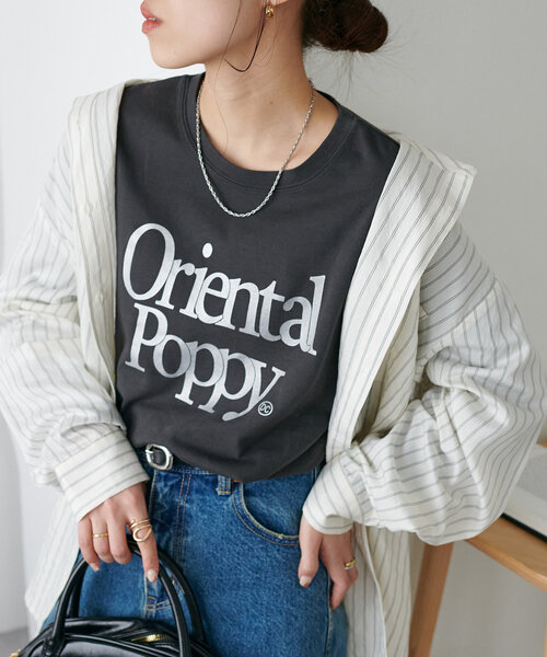 【SALE／37%OFF】 Discoat 「WEB限定」ポピーロゴビッグTシャツ tシャツ トップス