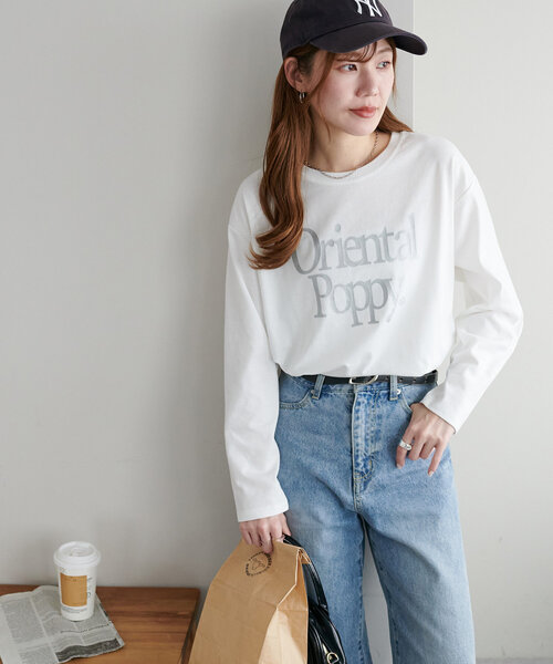 Discoat tシャツ 「WEB限定」ポピーロゴビッグTシャツ