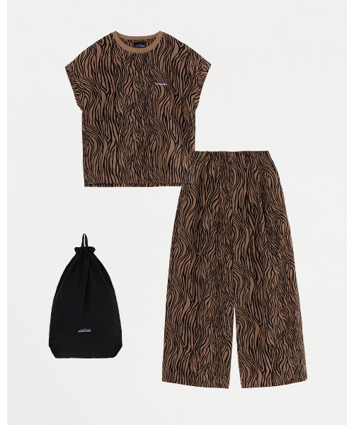 ブラウス シャツ 「THOUSAND MILE」 FRENCH SLEEVE SHIRTS＆WIDE PANTS SETフレンチスリーブシャツアンドス THOUSAND MILE tシャツ 「THOUSAND MILE」FRENCH SLEEVE SHIRT