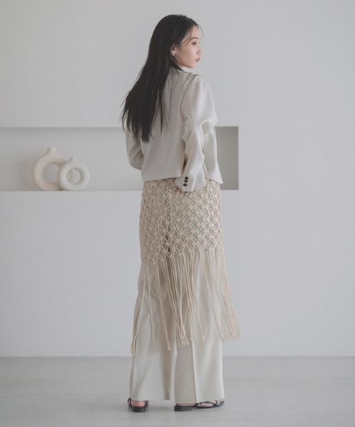 LOWRYS FARM（ローリーズファーム） スラックス パンツ ホップサック