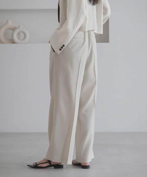 おおたさませんよう LOWRYS FARM（ローリーズファーム） スラックス パンツ ホップサック