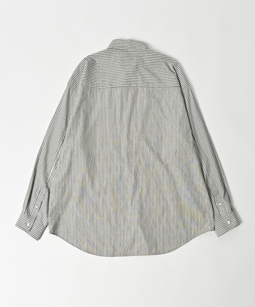 ADAMPATEK ストライプTシャツ グレー トップス | ADAMPATEK | 現代のファッションに新しい息吹を
