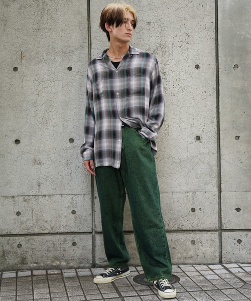 punkandyo army greenデニム　　パンクアンドヨー P&Y GREEN JEANS – PUNKANDYO