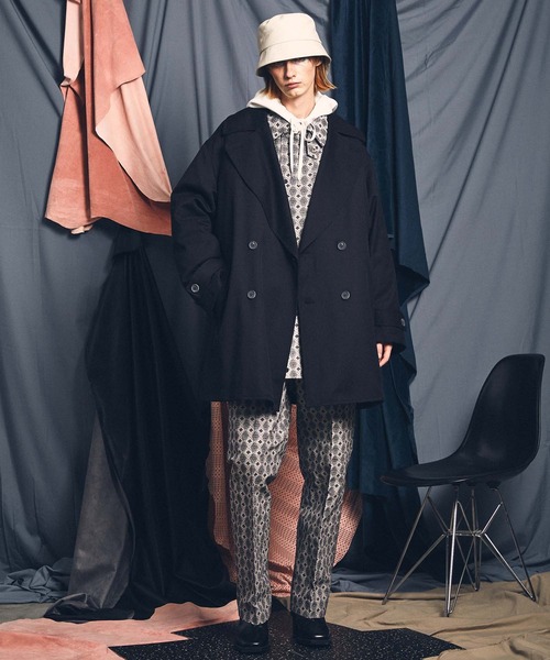 「MAISON SPECIAL」 ピーコート 2 ブルー メンズ_画像2