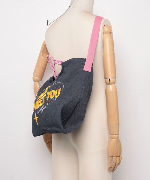 gossip!ロサンゼルス ショルダーバッグ バッグ Y2K デニム刺繍