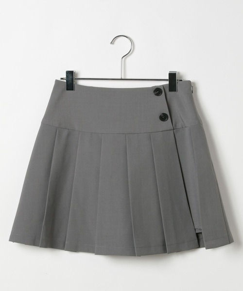 MAISON SPECIAL プリーツラップミニスカート　ブラック MAISON SPECIAL(メゾンスペシャル)｜Pleats Wrap Mini Skirt