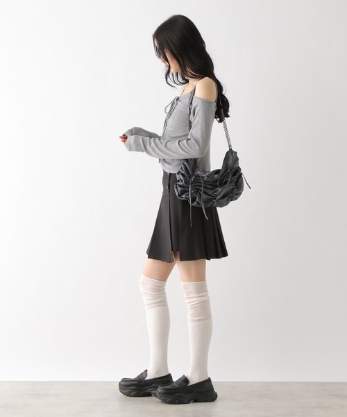 レザーラッププリーツミニスカート Darich スカート レザーラッププリーツミニスカート : ZOZOTOWN