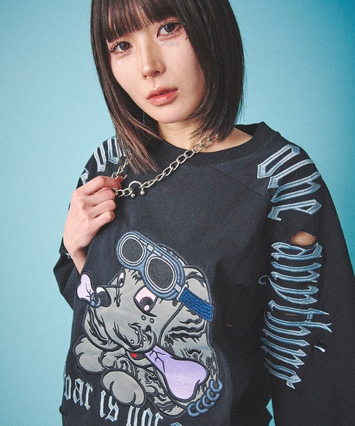 tシャツ 「GALFY/ガルフィー」病みに染まりし反戦Tシャツ レディース メンズ