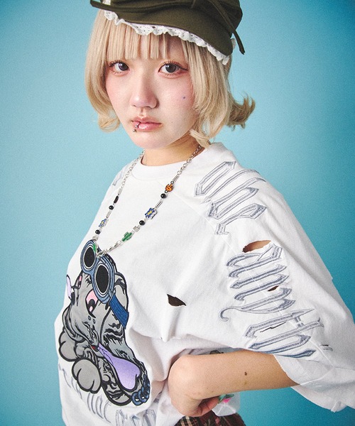 GALFY（ガルフィー） tシャツ 「GALFY/ガルフィー」病みに染まりし反戦