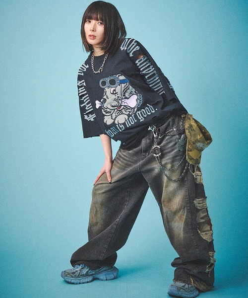 GALFY（ガルフィー） tシャツ 「GALFY/ガルフィー」病みに染まりし反戦