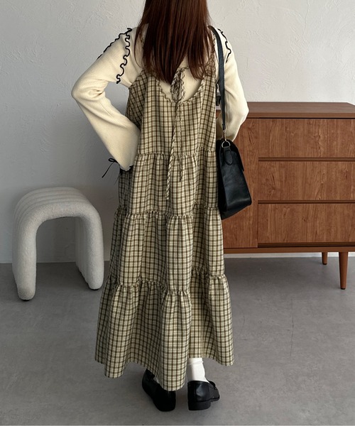 「kutir」 タートルネックニット FREE オレンジ レディース_画像6