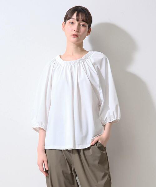 tシャツ 「Allease/オールイーズ」ギャザーラグランプルオーバー レディース LOGEMENT DE CLAIRE tシャツ 「Allease/オールイーズ」ギャザー