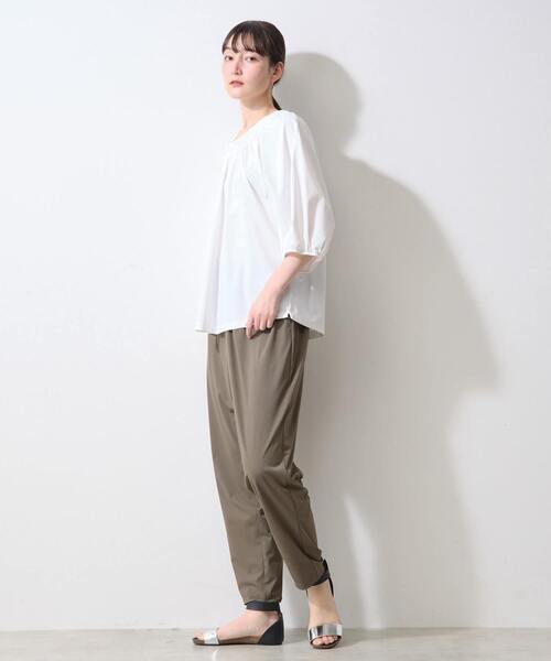 tシャツ 「Allease/オールイーズ」ギャザーラグランプルオーバー レディース LOGEMENT DE CLAIRE tシャツ 「Allease/オールイーズ」ギャザー