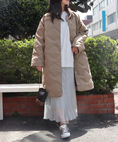 「libelle more」 「MARBLEWALTZ」ダウンコート M アイボリー レディース_画像8