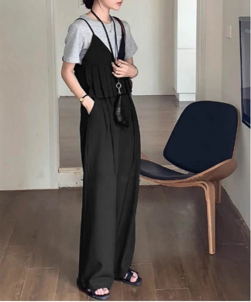Sustainableギャザーデザインビスチェパンツ　セットアップ trim_ofcrs_item092d209cb6bf11e