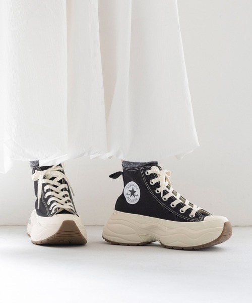 converse コンバース　厚底　ハイカット　スニーカー　23cm 楽天市場】コンバース 厚底 グレー ハイカット スニーカー
