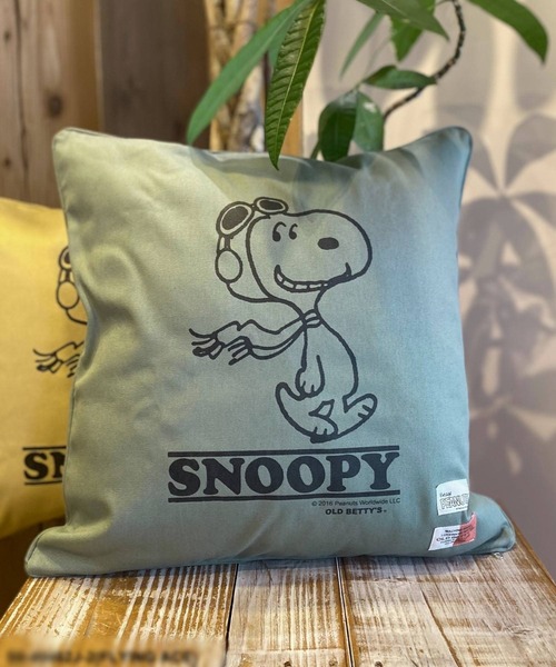 SNOOPY×OLD BETTY'S クッション クッションカバー スヌーピー「SNOOPY