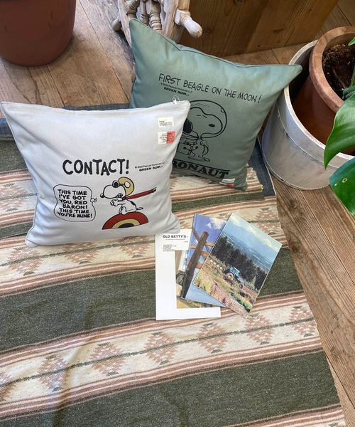 SNOOPY×OLD BETTY'S クッション クッションカバー スヌーピー「SNOOPY