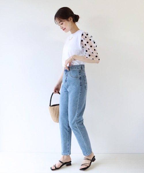 [BLUEEAST] Denim брюки LARGE темно-синий женский 