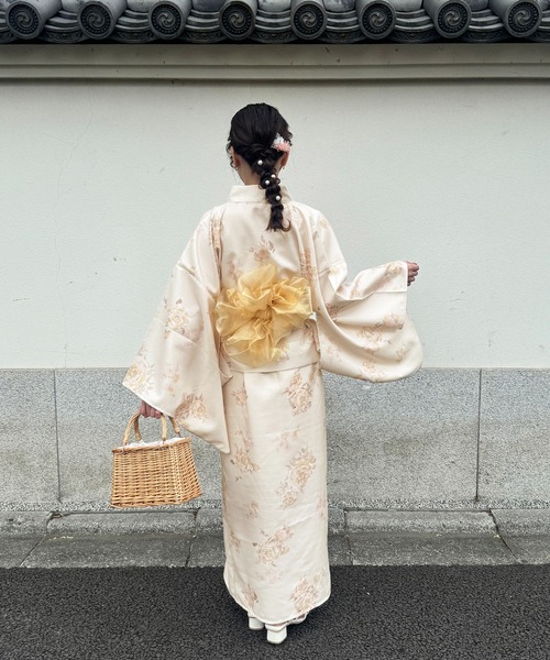 apres jour アソート柄浴衣セット イエロー 2way 二部式 セール】【7色展開】アソート柄浴衣セット（浴衣）｜apres jour