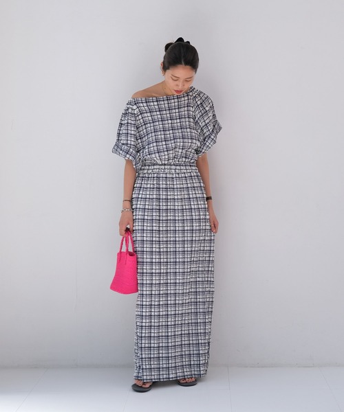 ♡anelatokyo♡オフショルダーワンピース♡ AKTE ワンピース バックオープンオフショルダーワンピース