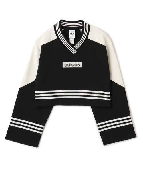トレーナー スウェット adidas BLOCKING CREWNECK SWEAT SHIRT / アディダス ブロッキング クルーネック スウェッ