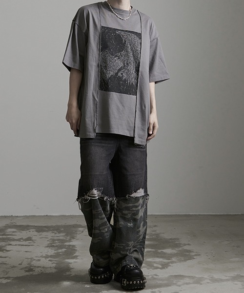 SILVER BULLET（シルバーバレット） tシャツ 「DAKU/ダク」切り替えTEE