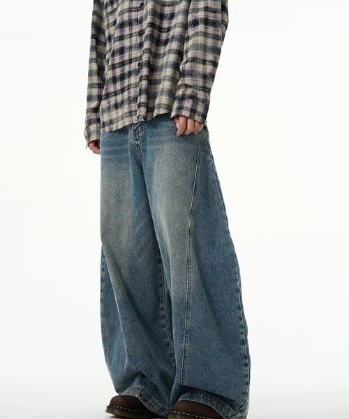 ジーンズ スーパーワイドデニム メンズ レディース : ZOZOTOWN Yahoo