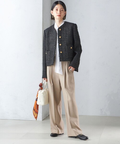 SHIPS（シップス） ツイードジャケット 36 ピンク レディース