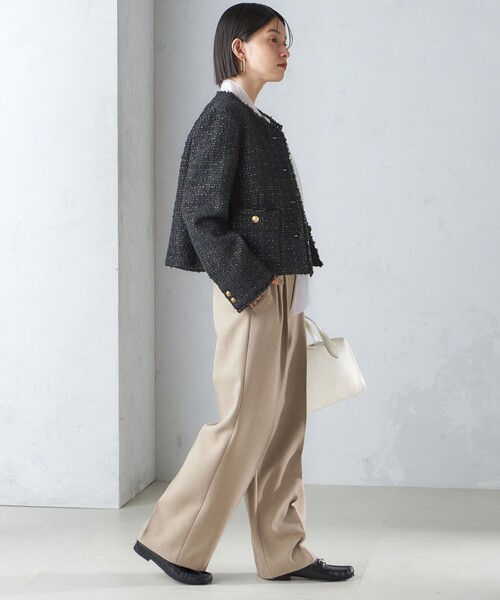 SHIPS（シップス） ツイードジャケット 36 ピンク レディース