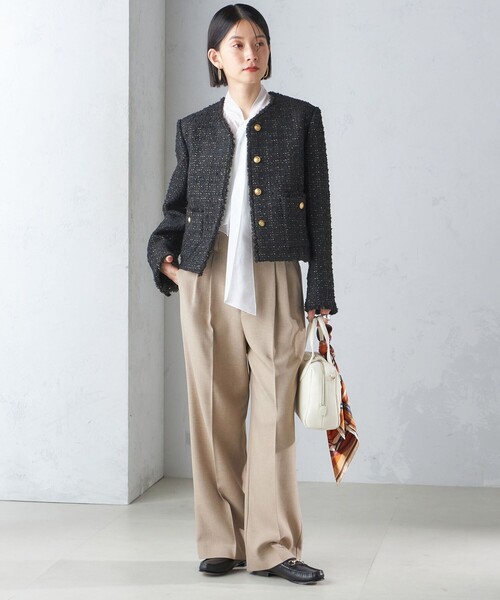 SHIPS（シップス） ツイードジャケット 36 ピンク レディース