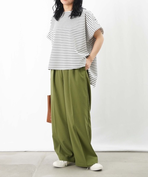 LUCA LADY LUCK LUCAワイドパンツ LADY LUCK LUCA パンツ LC/LLL タックワイドパンツ レディース